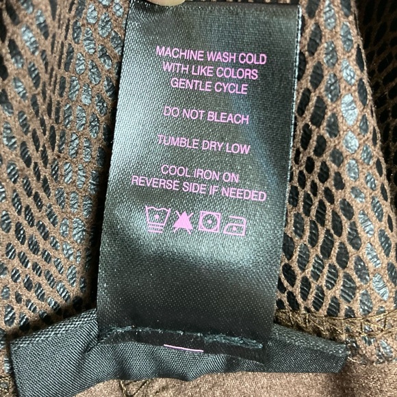 Slim- Sation by Multiples Women’s Reptile Print Leggings sz Small - Picture 4 of 12